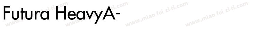 Futura HeavyA字体转换